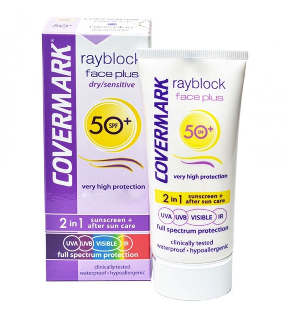 Covermark rayblock face plus Visible Dry sensitive spf50+ 50ml
